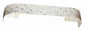 Карниз Ле-Гранд Элегия 2,4 м (3 рядный) "Белый" 5,0 см с поворотами