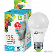 Лампа LED  А60 econom 15 вт 220в Е27 4000K