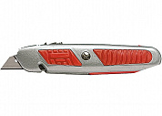 Нож, 18 мм выдвижное лезвие, металлический корпус //MATRIX