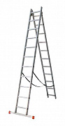 Лестница двуххсекционная универсальная алюминевая; Винко 2 м; 6 ступеней.